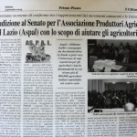 5 gennaio 2013  - Audizione al Senato per l'ASPAL