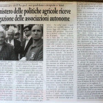 Giugno 2011 - Il Ministero delle Politiche Agricole riceve delegazione delle associazioni autonome