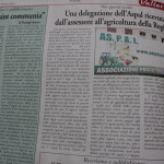 26 febbraio 2014 - Una delegazione dell'Aspal ricevuta dall'assessore all'agricoltura della Regione