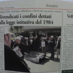 12 marzo 2014 - Rivendicati i confini dettati dalla legge del 1984