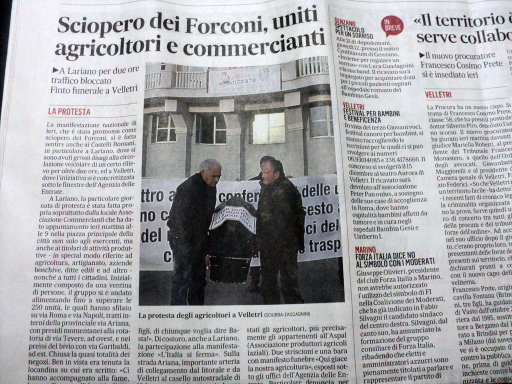 10 dicembre 2013 - Sciopero dei forconi