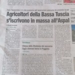 24 aprile 2022 - Agricoltori della Bassa Tuscia s'iscrivono in massa all'Aspal