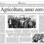13 gennaio 2012 - Agricoltura, anno zero
