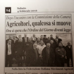 4 febbraio 2012 - Agricoltori, qualcosa si muove