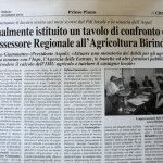30 giugno 2012 - Tavolo di confronti con l'Assessore Regionale all'Agricoltura Birindelli